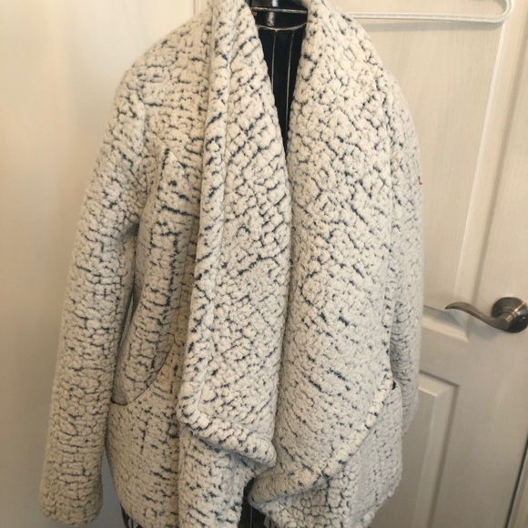 Teal/White Medium Fuzzy Jolt Jacket - Picture 1 of 2